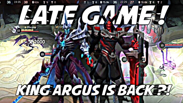 TANPA RASA TAKUT HERO INI PALING BERANI MASUK KE BASE LAWAN ! || HIGHLIGHT ARGUS - MLBB