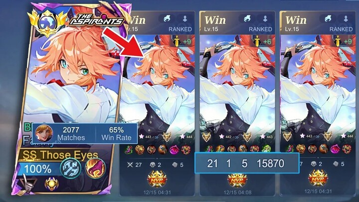 MY LAST FANNY GAMEPLAY OF THIS SEASON AND I WENT FULL AGGRESSIVELY SOLO RANKED G