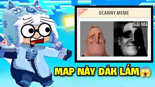 MAP NÀY DẢK LẮM! MEOWPEO BỊ HÙ SUÝT VỠ TIM VỚI MAP GIẢI MÃ QUÁ GHÊ GỚM TRONG MINI WORLD MINI GAME