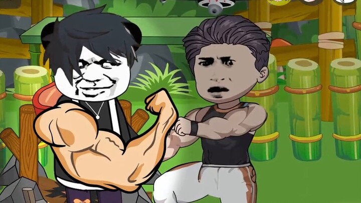 We were a team of two to survive in the wilderness, and the other players asked us for lamb chops