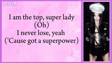 (G)I-DLE ((여자)아이들) - Super Lady (Easy Lyrics)