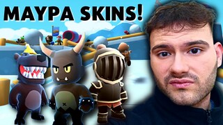 Παίζω ΜΟΝΟ με ΜΑΥΡΑ skins! | STUMBLE GUYS