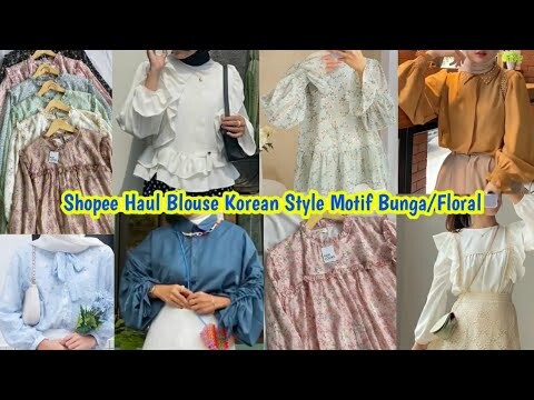 Shopee Haul Blouse Korea Murah Dengan Kerah Collar Kekinian