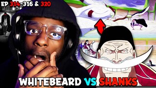 SHANKS VS WHITEBEARD?!? THIS SHOW JUST GETS BETTER!! 😭 | One Piece EP 314-316 & 320 REACTION! |