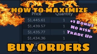 HOW TO MAXIMIZE BUY ORDERS | CSGO TRADE UPS 2020 | elsu