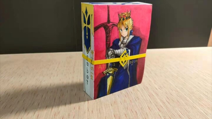 A Pop-Up Book Showing Saber's Whole Life As the King of Knights
