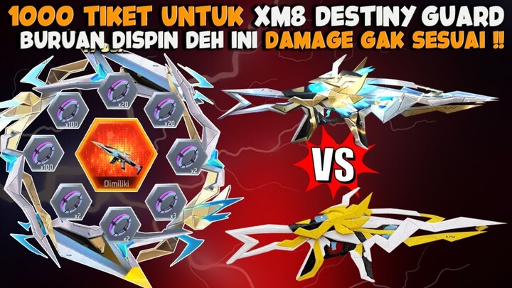 ASTAGA 1000 TIKET BUAT XM8 DESTINY GUARDIAN, DAMAGE GAK SESUAI NIH - FREE FIRE INDONESIA