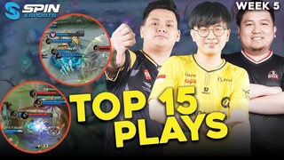 HIGHLIGHTS TOP 15 PLAYS MPL ID S10 WEEK 5! ALBERTTT LING GG, DRIAN 4 MAN STUN! CW BEATRIX GOKIL!