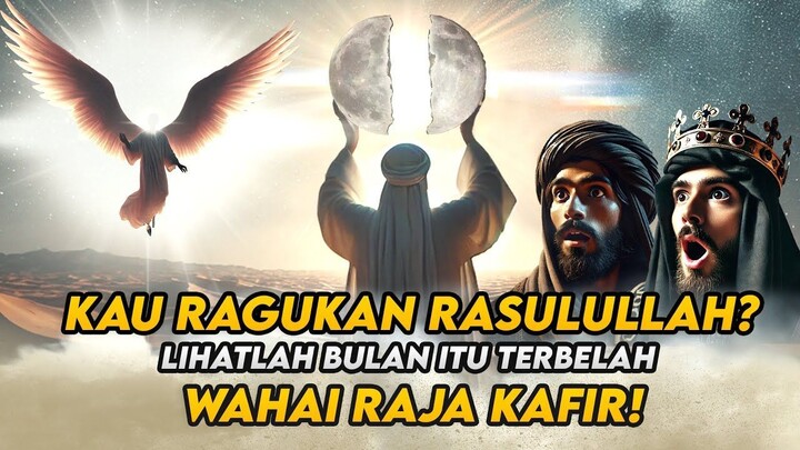 Kisah Nabi Muhammad Membelah Bulan dengan Tangannya, Raja Kafir Masuk Islam Karena Mukjizat Ini!
