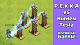 Every Level P.E.K.K.A VS Every Level Hidden Tesla | Clash of Clans