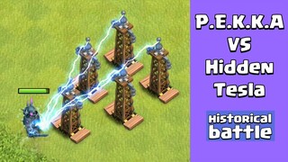Every Level P.E.K.K.A VS Every Level Hidden Tesla | Clash of Clans
