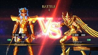 SEA GOD POSEIDON VS SAGITTARIUS SEIYA
