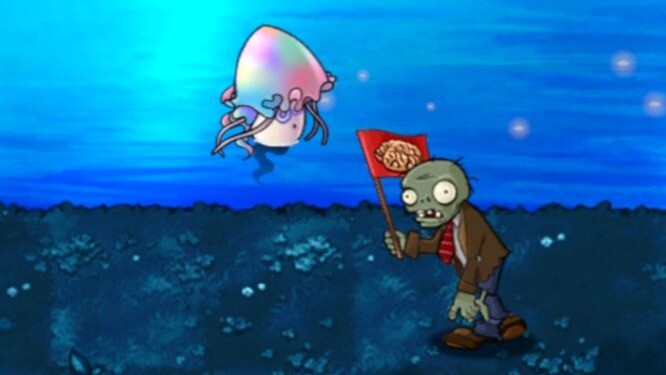 Plant Fusion 302: Sea-Charming Mushroom vs. Flag Zombie!