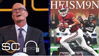 ESPN react to Alabama QB Bryce Young wins the Heisman by an astronomical number of votes