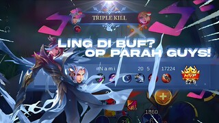 LING DI BUFF??? SAKIT BNGET GUYSS!!!😈 - Mobile Legends