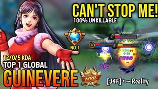 GUINEVERE BEST BUILD 2022 | TOP 1 GLOBAL GUINEVERE GAMEPLAY | MOBILE LEGENDS✓