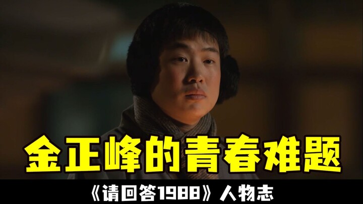 《请回答1988》人物志篇：锦鲤男孩金正峰的青春难题