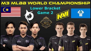 TODAK Vs NAVI [GAME 2] | M3 MLBB World Championship 2021 | Playoffs Day 6