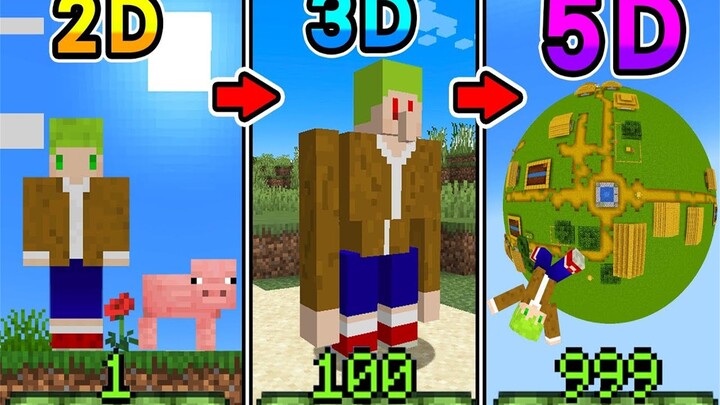 The 5D world is amazing! As dimensions keep rising—from 2D to 5D—how do you survive? You’ll see a bu