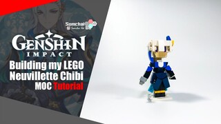 LEGO Genshin Impact Neuvillette Chibi MOC Tutorial | Somchai Ud