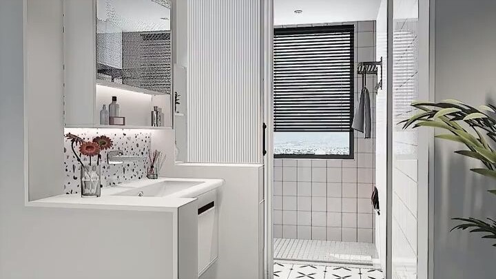 ตอนนี้การตกแต่งห้องน้ำกำลังฮิตแบบนี้เลย ทั้งจัดเก็บของได้ดีและแสงธรรมชาติเข้าถึง คุณต้องชอบแน่ๆ!