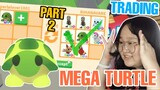 TRADING MEGA NEON TURTLE IN RICH SERVER | ADOPT ME TAGALOG (PART 2)