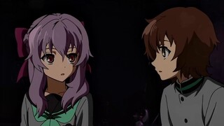 The girl summoned a scythe entangled with evil spirits