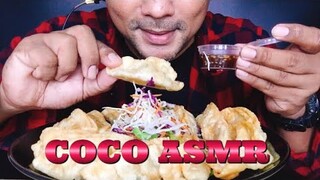 ASMR:Dumplings (EATING SOUNDS)|COCO SAMUI ASMR #เกี๊ยวซ่า#กินโชว์เกี๊ยวซ่า