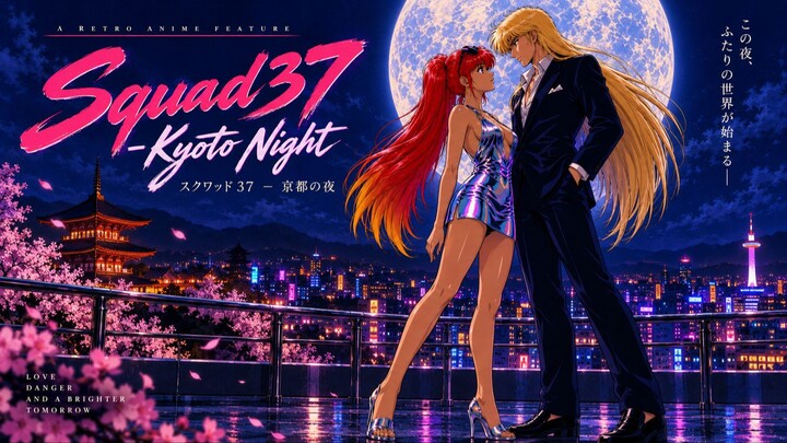 Squad37 - Kyoto Night - Ep.1 | City Hunter | Metal Gear | Orange Road | Sunrise | Retro Anime
