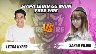 Sarah Viloid vs LetDa Hyper: Skill Siapa Lebih GG Main FF? | Mabar Free Fire Match 130 #short