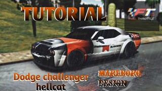 How to make a design for dodge challenger | Car parking muktiplayer
