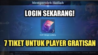 AMBIL TIKET ! ADA 7 TIKET KOF UNTUK PLAYER GRATISAN !! PANEN SKIN GRATIS KOF BINGGO 2022