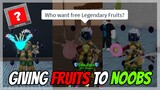 Buying 140+ Fruits and Gifting Them To NOOBS on King Legacy | Roblox |