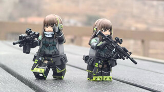 乐高第三方Lemonbrick少女前线M4A1双人仔展示（普通版+带补充包豪华版）
