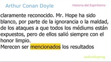 Arthur Conan Doyle - Historia del Espiritismo 4/5