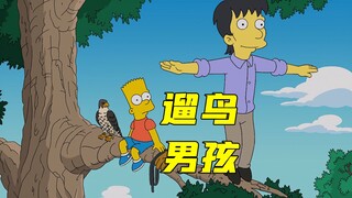 The Simpsons: Bart mendapat teman baru yang suka berjalan-jalan dengan burung