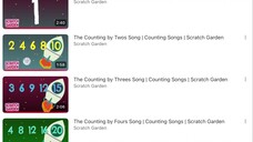 Scratch Garden Counting Songs 1-5 | Part 1