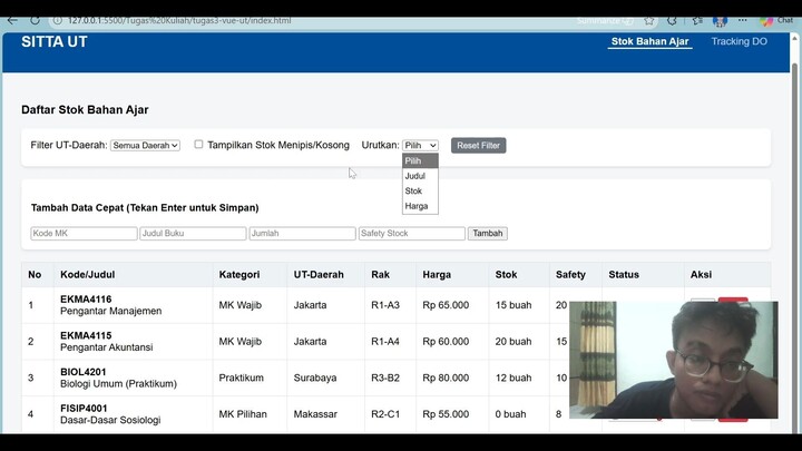 VIDEO TUGAS 3 PEMROGRAMAN BERBASIS WEB