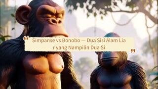 Simpanse vs Bonobo — Dua Sisi Alam Liar yang Nampilin Dua Sisi Manusia