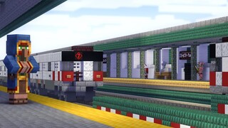 Minecraft NYC 7 Train Subway 33rd St Animation