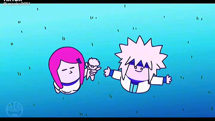 Minato and kushina🤗 Putting Kurama🤧 on Naruto's body😂 animation