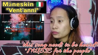 Måneskin - Vent'anni (lyric video) || Reaction