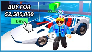 Buying The $2,500,000 Million Dollar Car In Roblox Jailbreak