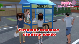 Tutorial membuat gerobak bakso |Sakura school simulator