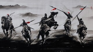 五虎上将参加!#五虎上将#三国#历史#水墨#意境#画客行