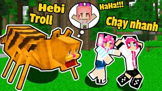 HEBI 24GIỜ SỞ HỮU SỨC MẠNH CỦA MÈO 6 CHÂN TROLL CHỊ MỀU TRONG MINECRAFT*THỬ THÁCH 1NGÀY GIẢ LÀM MÈO