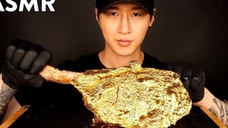 ASMR GOLD TOMAHAWK STEAK MUKBANG (THANK YOU 4 MILLION SUBSCRIBERS) COOKING