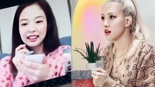 Teks bahasa Mandarin·Gadis yang cantik! Jennie menghadiri acara penandatanganan video ROSÉ versi len