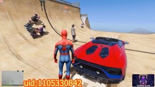 Xe người nhện vs Đường dốc lớn nhất trong GTA 5 (Người nhện nhảy, pha nguy hiểm)_3 #game #gta5