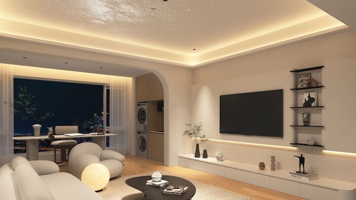 Hồi đó bố mẹ phản đối việc không dùng đèn trần trong phòng khách, giờ thì ngày nào cũng đến nhà tôi.